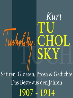 cover image of Kurt Tucholsky